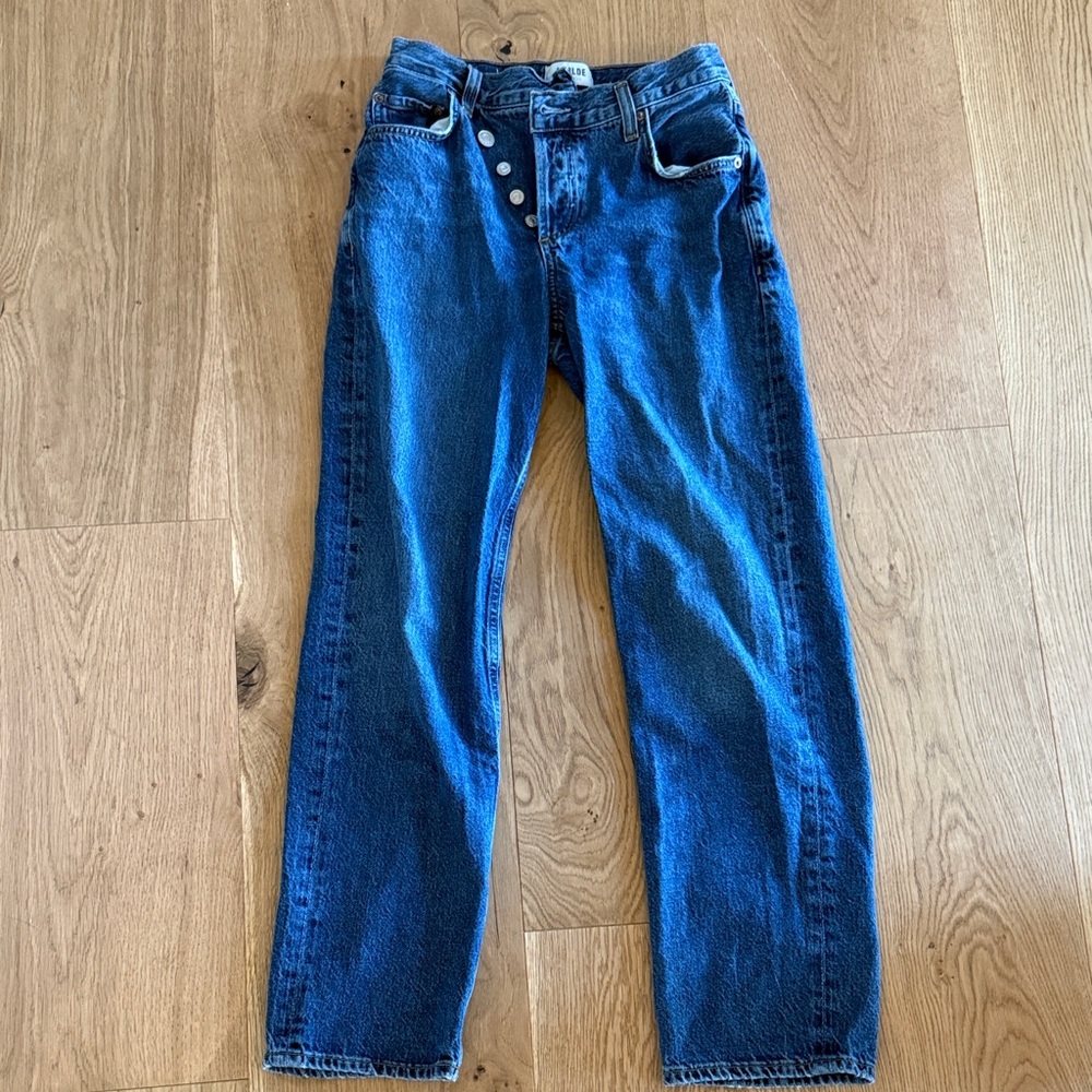 Agolde Women's Straight Blue Jeans